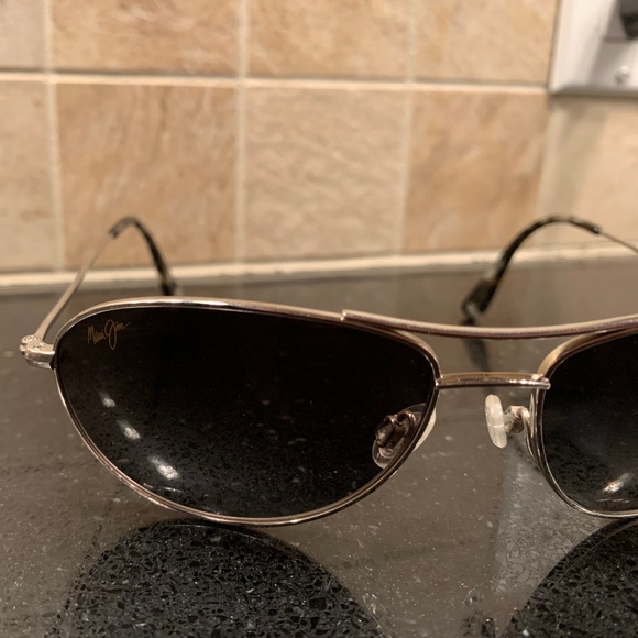 Maui Jim Polarized Silver Aviator Sunglass main image 8